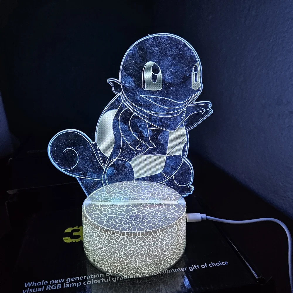 3D Illusion LED Night Light - Red